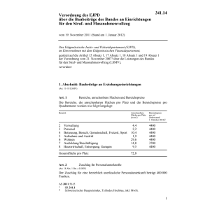 V Baubeiträge Massnahmenvollzug