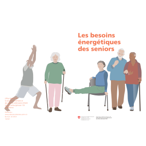 Les besoins énergétiques des seniors
