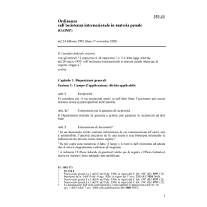 O assistenza int. materia penale, OAIMP