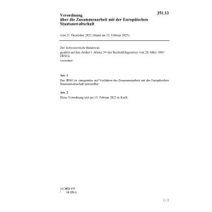 V Zusammenarbeit EU Staatsanwaltschaft