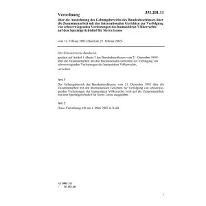 V BRB Gerichten humanitären Völkerrecht