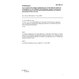 O AF humanitaire Tribunal spécial