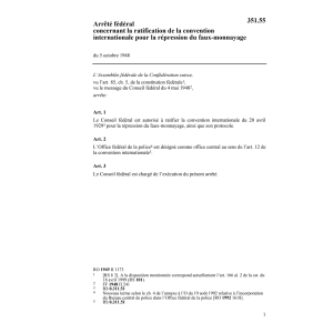 AF ratif. répression du faux monnayage