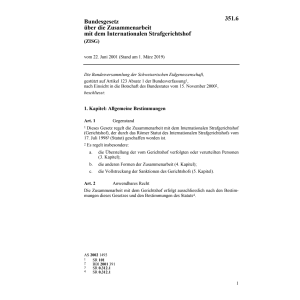 BG Zusammenarbeit Strafgerichtshof ZISG