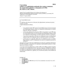 Conv. exploitation centres coopération