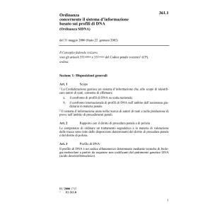 O sistema d'informazione DNA (SIDNA)
