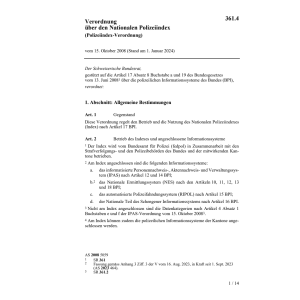Polizeiindex-Verordnung