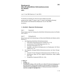 BG poliz. Informationssysteme Bund (BPI)