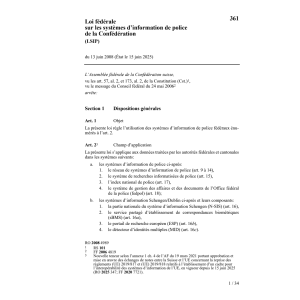 LF systèmes information police (LSIP)