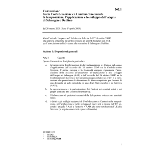 Conv. sviluppo Schengen e Dublino