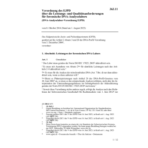 DNA-Analyselabor-Verordnung EJPD