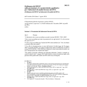 O DFGP laboratori analisi DNA