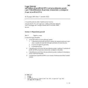 LF sui profili del DNA