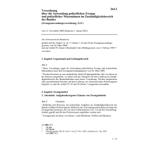 V Zwangsanwendungsverordnung (ZAV)