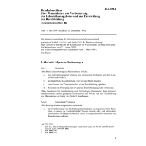 BB Verbesserung Lehrstellenangebot