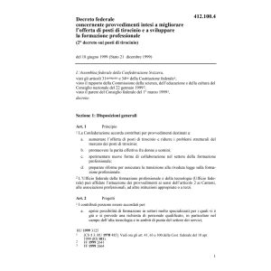 DF migliorare offerta di posti tirocinio