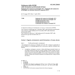 O UFFT Impiegata commercio dettag. (AFC)