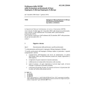 O UFFT  Impiegata/Impiegato d'albergo