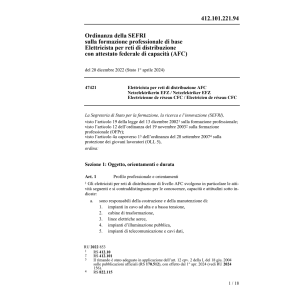 O SEFRI Elettricista reti distrib. AFC