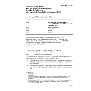 V SBFI Schreinerin/Schreiner EFZ