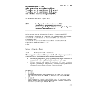 O SEFRI Tecnologa/go smaltimento acque