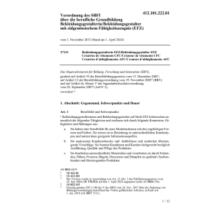 V SBFI Bekleidungsgestalterin/er EFZ