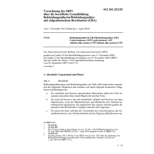 V SBFI Bekleidungsnäherin/näher EBA