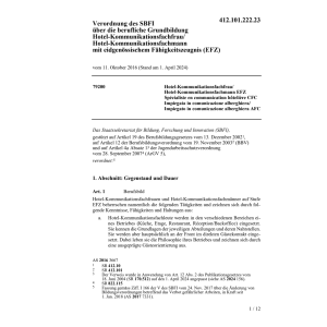 V beruf. Grundbildung Kommunikation EFZ