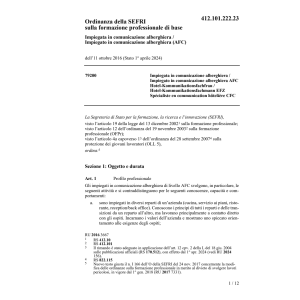 O form. prof. impieg. comunicaz. AFC
