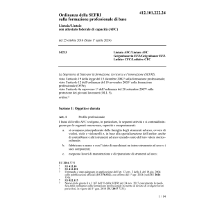 O SEFRI formaz. profess. Liutaia/Liutaio