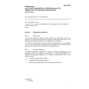 O certifications diplômes fromation