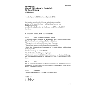 BG 25.09.2020 Eidg. Hochschule Berufsbil