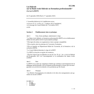 Lf 25.9.2020 Haute école féd. form. prof