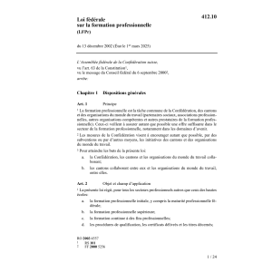 LF formation professionnelle, LFPr