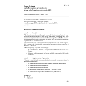 LF formazione professionale, LFPr