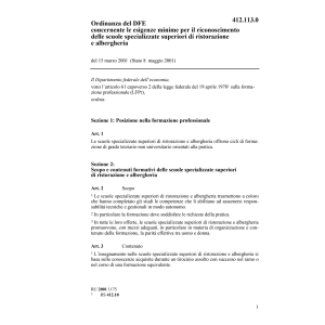 O esigenze scuole gestione del settore