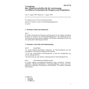 V Mindestvor. Drogisten + Drogistinnen