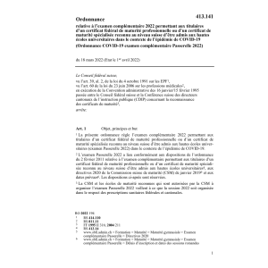 O 12.3.21 examen complémentaire 2021