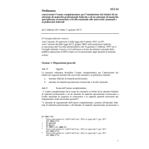 O riconoscimento  maturità professionale
