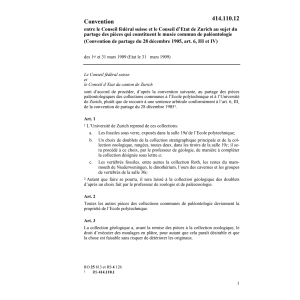 Conv. Conseil fédéral /Conseil d'Etat ZH