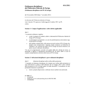 Regol disciplinare del PF