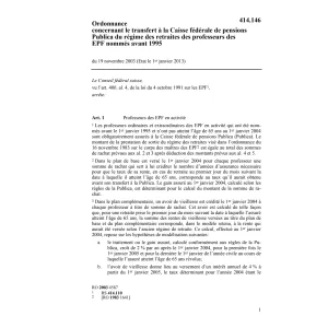 O transfert pensions Publica professeurs