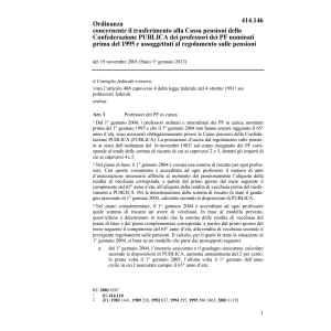 O trasferimento pensioni professori