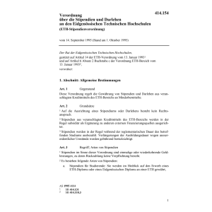 V Stipendien und Darlehen ETH