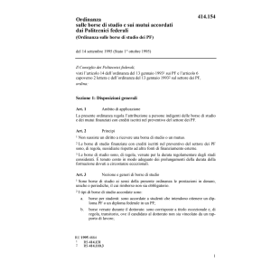 O borse di studio e mutui accordati PF
