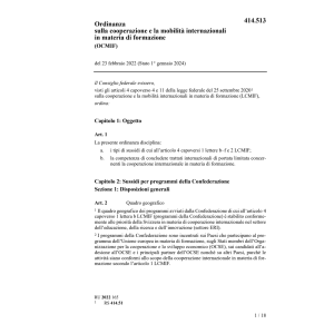 O cooperazione materia educazione OCIFM