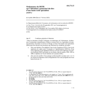 O obtention haute école spécialisée