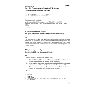 V Förderung Turnen und Sport