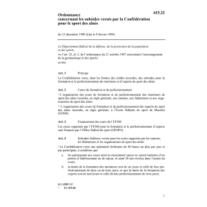 Ord sur paiements directs l'agriculture