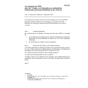V Stipendien Kunstschaffende CH